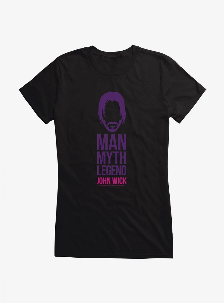 John Wick Man Myth Legend Girls T-Shirt