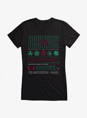John Wick Continental Assassin Girls T-Shirt