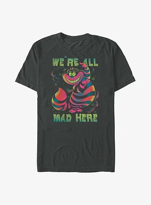 Disney Alice Wonderland Cheshire We're All Mad Here Extra Soft T-Shirt