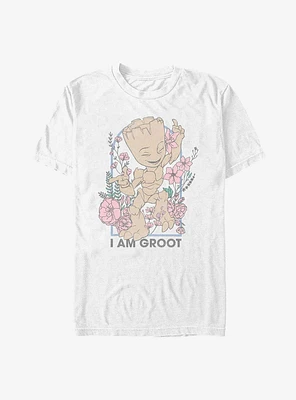 Marvel Guardians of the Galaxy Floral Groot Extra Soft T-Shirt