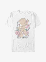 Marvel Guardians of the Galaxy Floral Groot Extra Soft T-Shirt