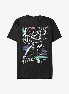 Nintendo Metroid Samus Aran Neon Extra Soft T-Shirt