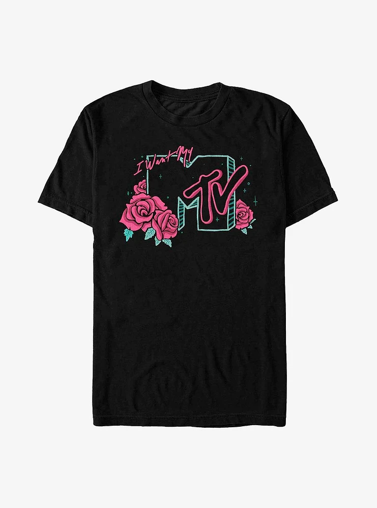 MTV Drawn Rose Logo Extra Soft T-Shirt