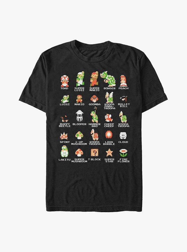 Nintendo Pixel Cast Extra Soft T-Shirt