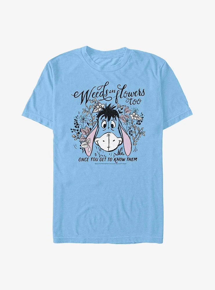 Disney Winnie The Pooh Eeyore Weeds Are Flowers Too Extra Soft T-Shirt