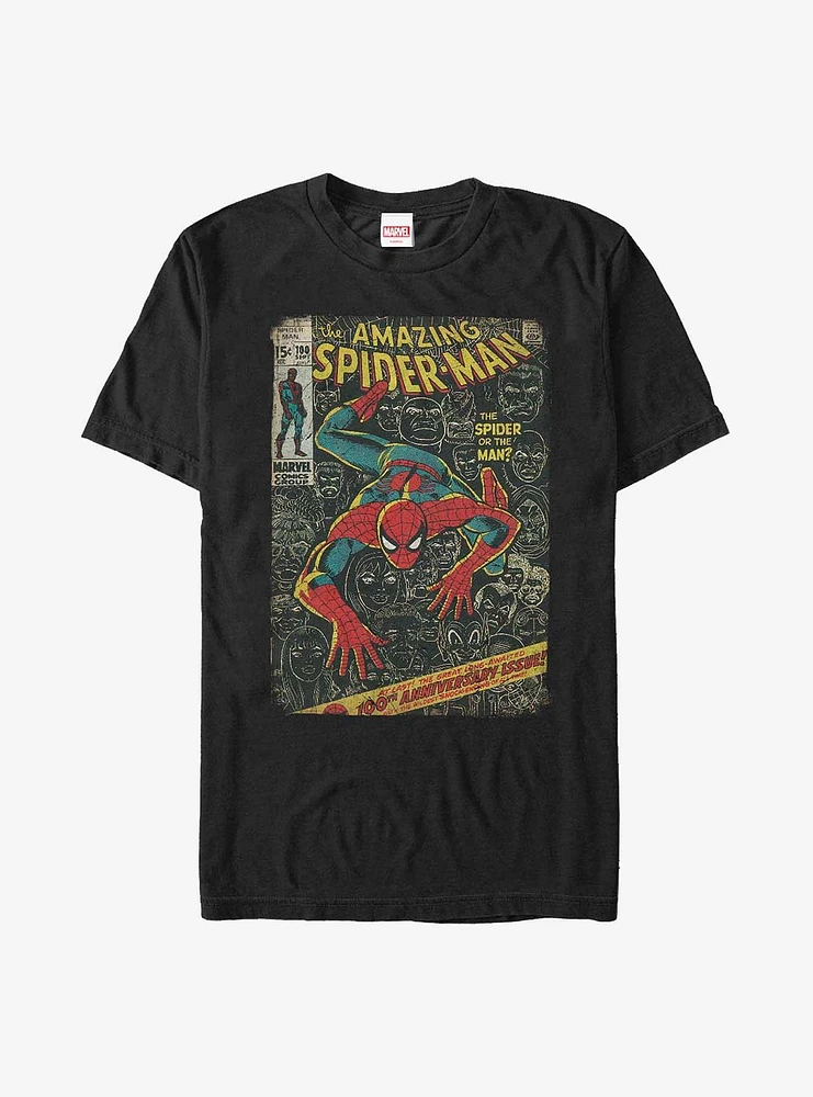 Marvel Spider-Man Comic Book Cover Extra Soft T-Shirt