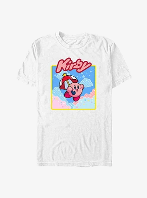Kirby Starry Umbrella Extra Soft T-Shirt