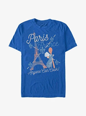 Disney Pixar Ratatouille Paris Anyone Can Cook Extra Soft T-Shirt