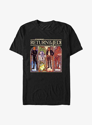 Star Wars Stained Glass Box-Up Extra Soft T-Shirt