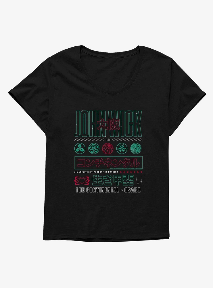 John Wick Continental Assassin Girls T-Shirt Plus