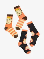 Studio Ghibli Howl's Moving Castle Calcifer & Heen Cozy Socks 2 Pair