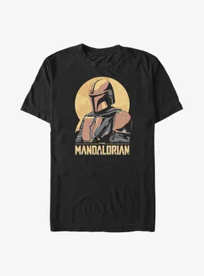 Star Wars The Mandalorian Mando Sunset Big & Tall T-Shirt