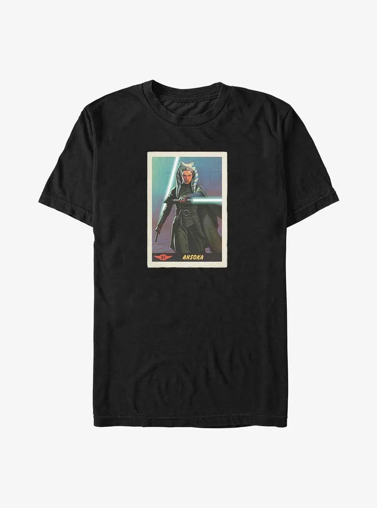 Star Wars The Mandalorian Ahsoka Card Big & Tall T-Shirt