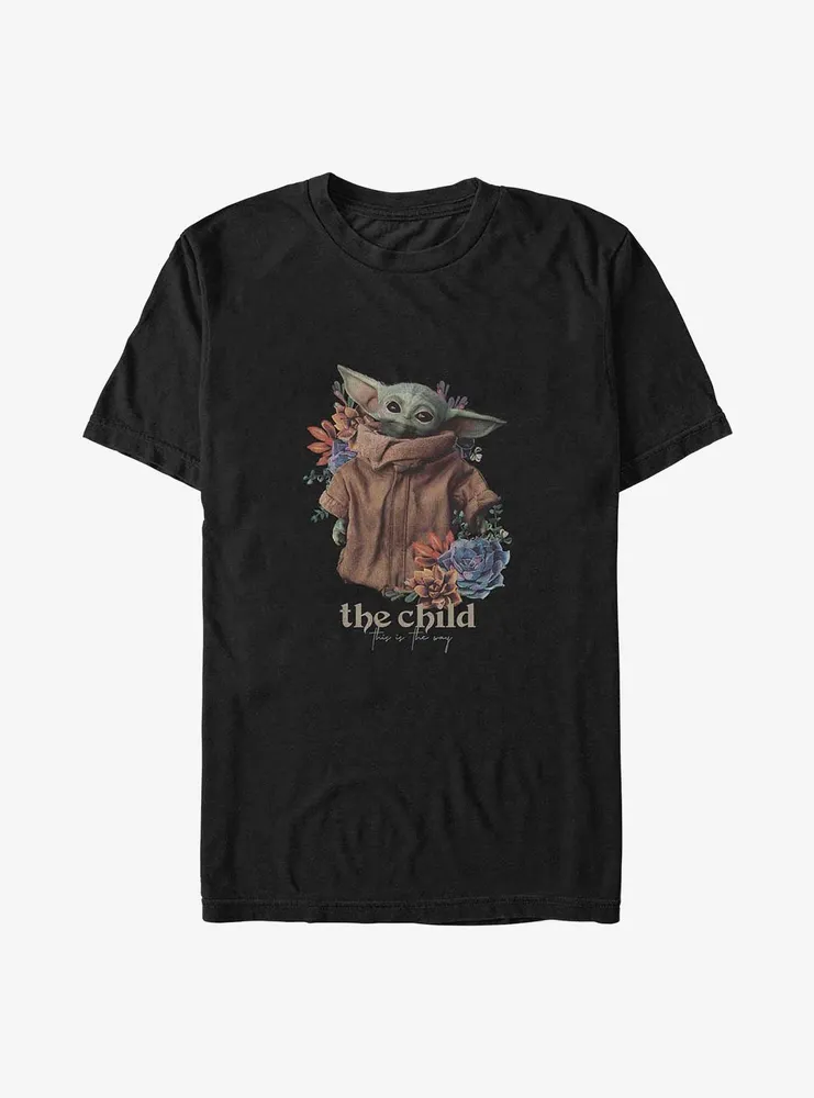 Star Wars The Mandalorian Floral Child Big & Tall T-Shirt