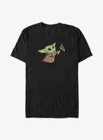 Star Wars The Mandalorian Grogu Yummy Butterfly Big & Tall T-Shirt