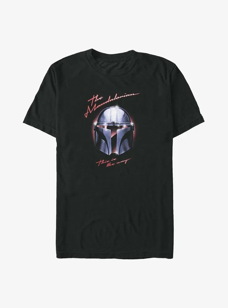 Star Wars The Mandalorian Helmet Chrome Big & Tall T-Shirt