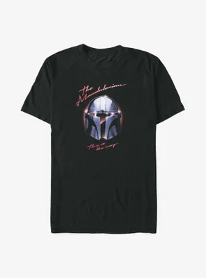 Star Wars The Mandalorian Helmet Chrome Big & Tall T-Shirt