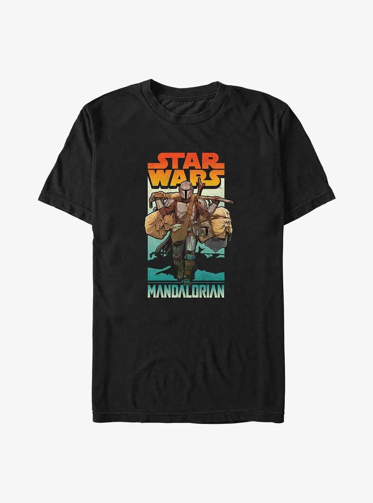 Star Wars The Mandalorian Mando On Foot Big & Tall T-Shirt