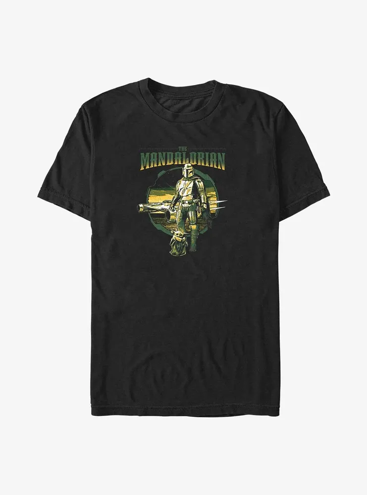 Star Wars The Mandalorian Adventurers Mando & Grogu Big Tall T-Shirt