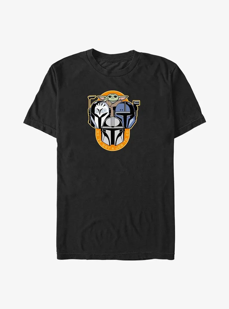 Star Wars The Mandalorian Hunter's Helmet Big & Tall T-Shirt