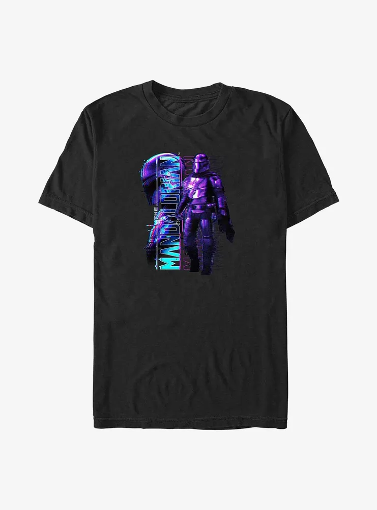 Star Wars The Mandalorian Mando Glitch Big & Tall T-Shirt