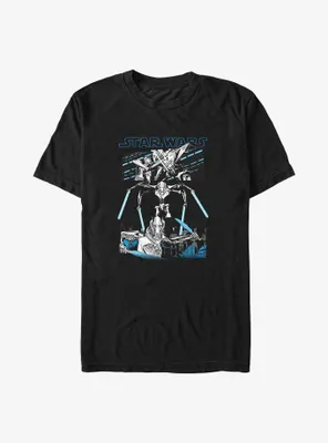 Star Wars Grievous Poster Big & Tall T-Shirt