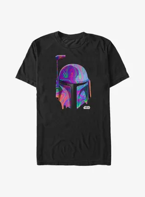 Star Wars Psychedelic Boba Helmet Big & Tall T-Shirt