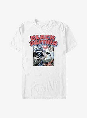 Marvel Black Panther Battle Sequence Panels Big & Tall T-Shirt