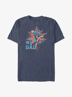 Marvel Captain America Number One Dad Big & Tall T-Shirt