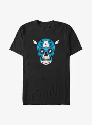 Marvel Captain America Sugar Skull Big & Tall T-Shirt