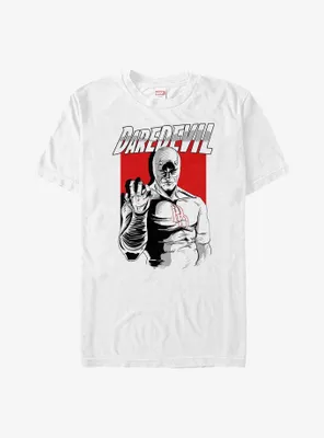 Marvel Daredevil Sketchy Devil Poster Big & Tall T-Shirt