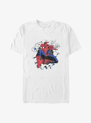 Marvel Spider-Man Spidey Bust Through Big & Tall T-Shirt