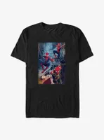 Marvel Spider-Man Spidey Attack Poster Big & Tall T-Shirt