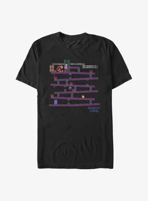 Nintendo Donkey Kong Pixel Arcade Big & Tall T-Shirt