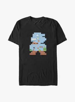 Mario Shape Up Arcade Big & Tall T-Shirt