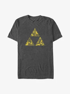 The Legend of Zelda Triforce Icons Big & Tall T-Shirt
