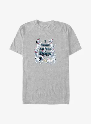 Disney 101 Dalmatians I Want All The Dogs Big & Tall T-Shirt