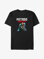 Nintendo Metroid Dread Samus Logo Big & Tall T-Shirt