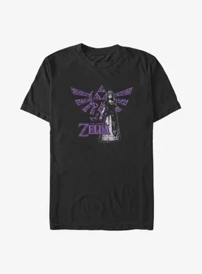 The Legend of Zelda Cheetah Print Hyrule Crest Big & Tall T-Shirt