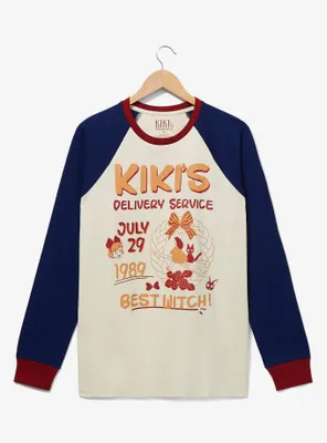 Studio Ghibli Kiki's Delivery Service Advertisement Contrast Long Sleeve T-Shirt - BoxLunch Exclusive