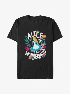 Disney Alice Wonderland Cut Out Poster Big & Tall T-Shirt