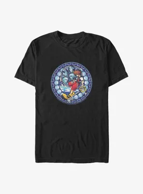 Disney Kingdom Hearts Stained Glass Sora Big & Tall T-Shirt