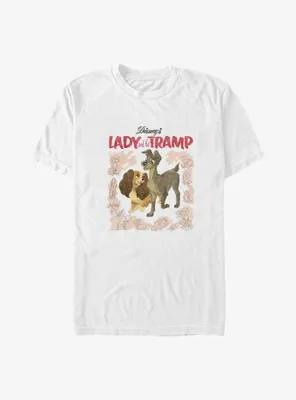 Disney Lady and the Tramp Vintage Cover Big & Tall T-Shirt