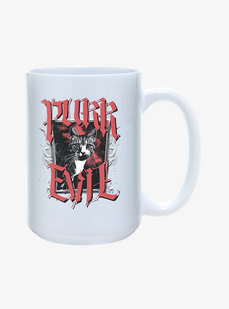 Hot Topic Purr Evil Cat Portrait Mug 15oz