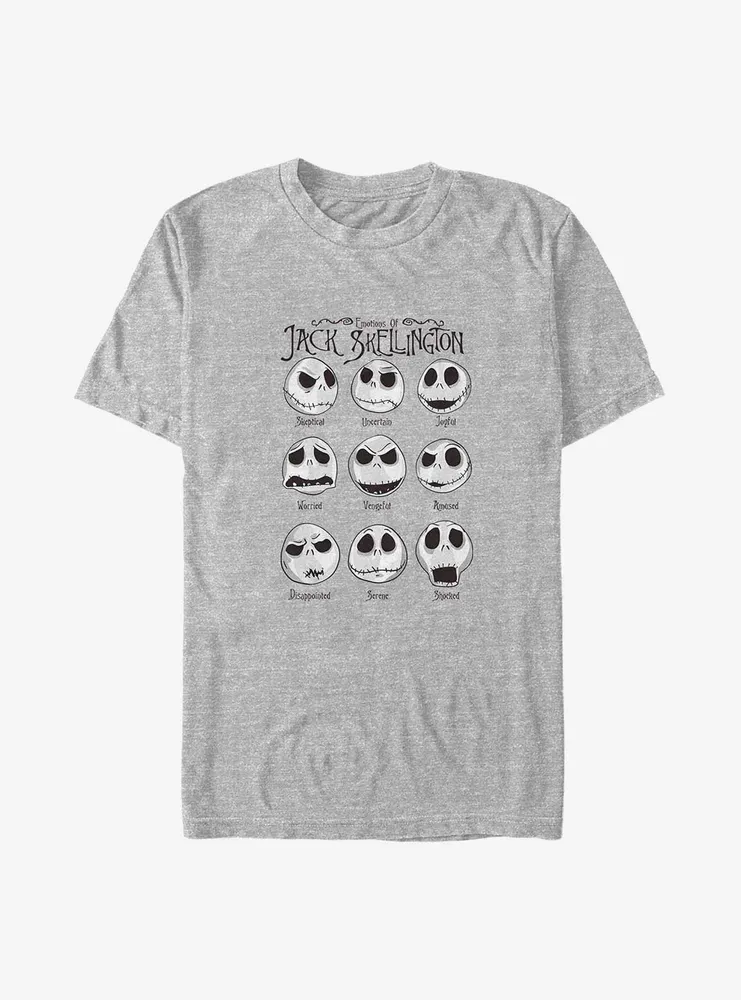 Disney The Nightmare Before Christmas Jack Emotions Big & Tall T-Shirt