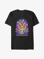 Disney Beauty and the Beast Stained Glass Big & Tall T-Shirt