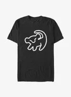 Disney The Lion King Simba Cave Drawing Big & Tall T-Shirt