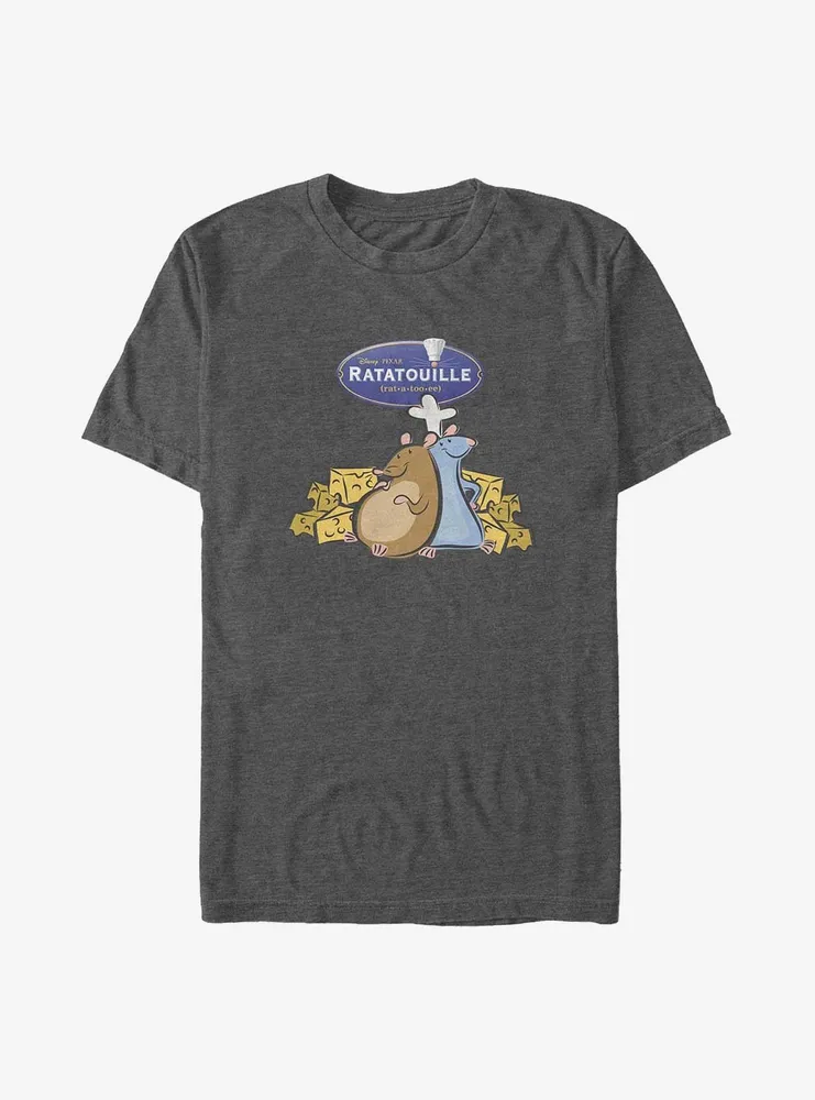 Disney Pixar Ratatouille Emile & Remy Cheese Big Tall T-Shirt