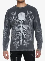 Social Collision® Skeleton Angel Long-Sleeve T-Shirt