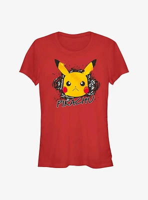 Pokemon Angry Pikachu Girls T-Shirt